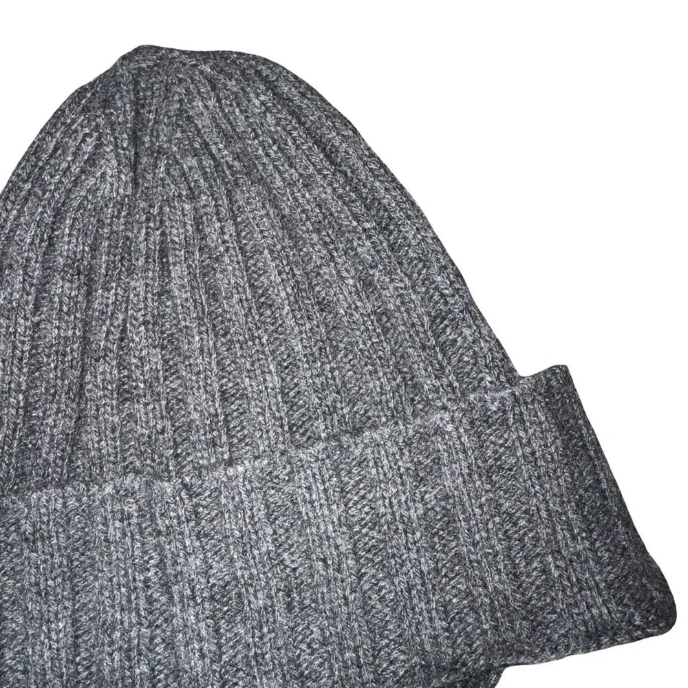 TESMA Recycled Cashmere Wool Beanie Men’s Hat One Size Fits Most Gray‎ NWT